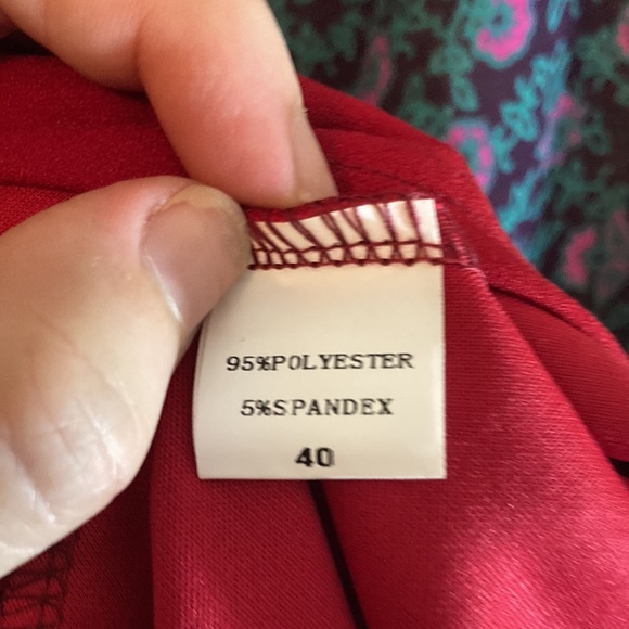 Size XXXXL Red Fit & Flare Dress w Pockets. No Name Brand. Never Worn. - Picture 10 of 10